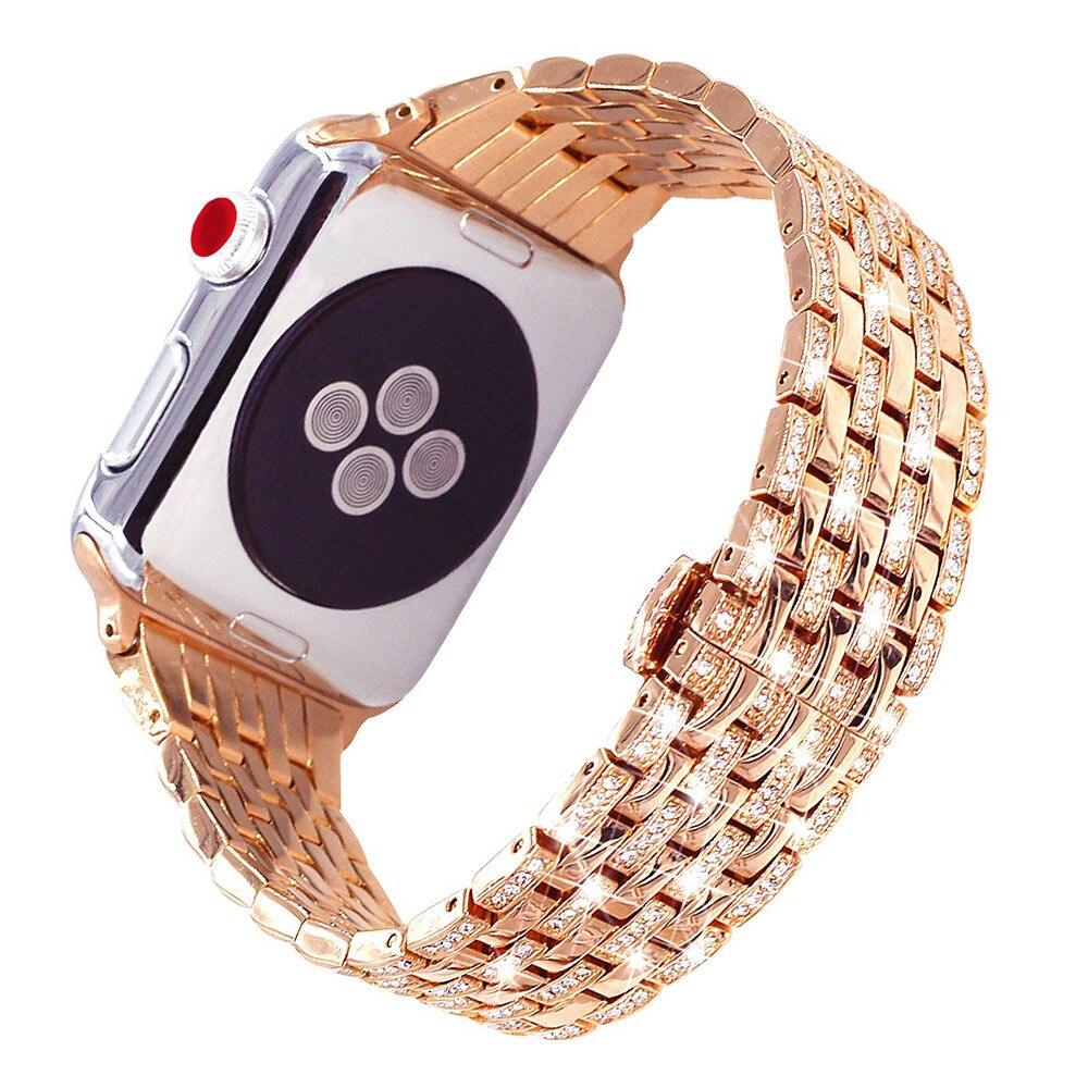 Diamond Apple Watch Band - arleathercraft