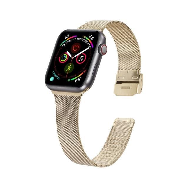 Milanese Apple Watch Band - arleathercraft