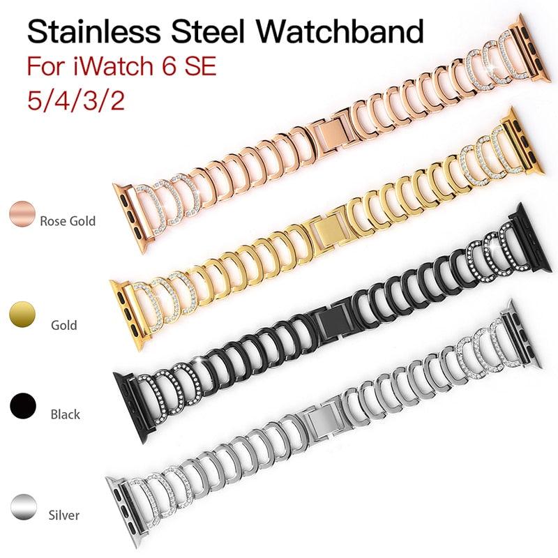 Stainless Steel Apple Watch Band - arleathercraft