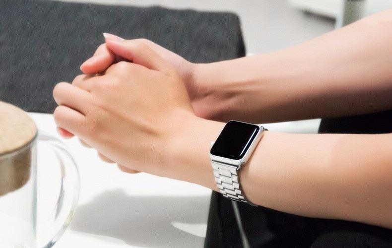 Steel Apple Watch Band - arleathercraft