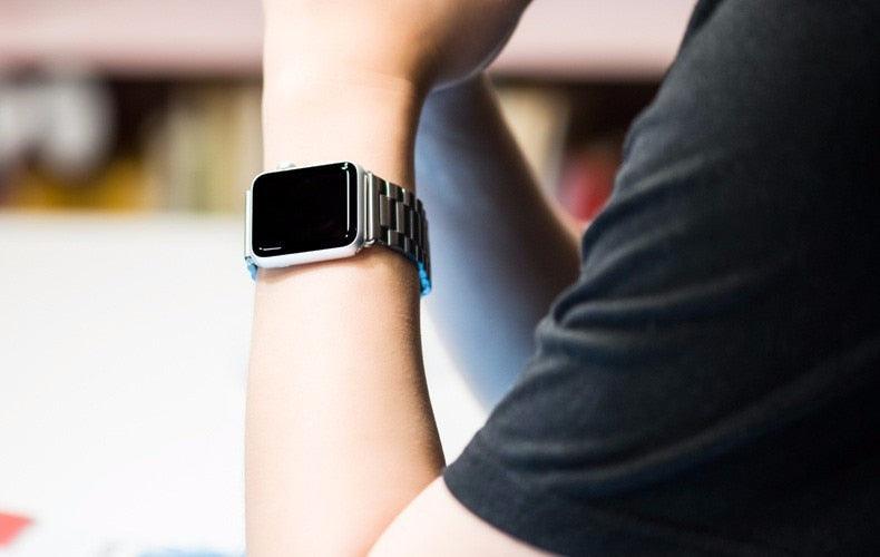 Steel Apple Watch Band - arleathercraft