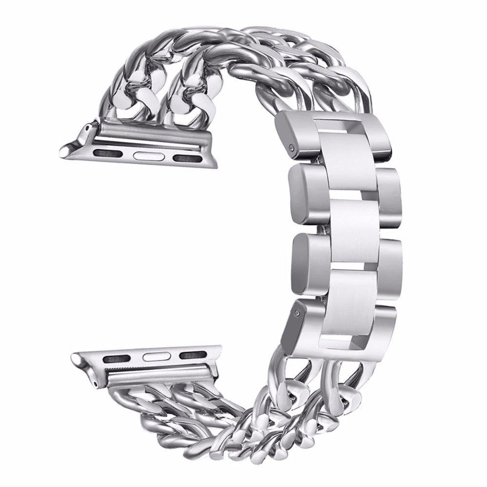 Stainless Steel Strap Apple Watch - arleathercraft