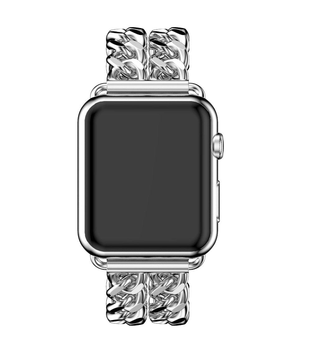 Stainless Steel Strap Apple Watch - arleathercraft