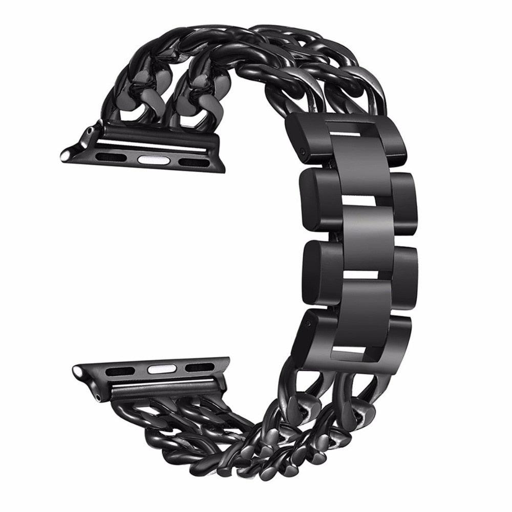 Stainless Steel Strap Apple Watch - arleathercraft