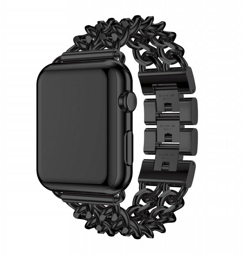 Stainless Steel Strap Apple Watch - arleathercraft