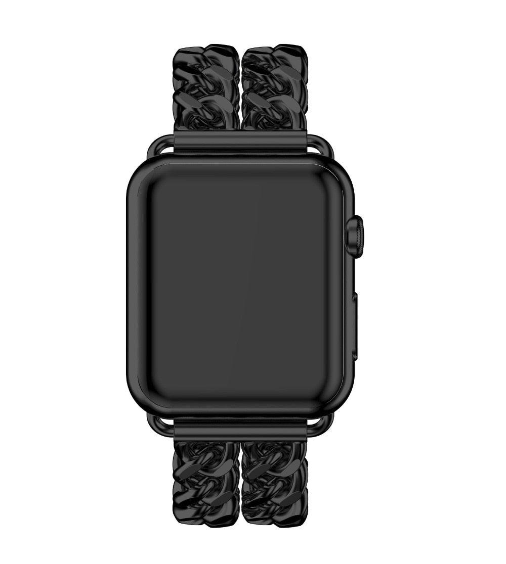 Stainless Steel Strap Apple Watch - arleathercraft