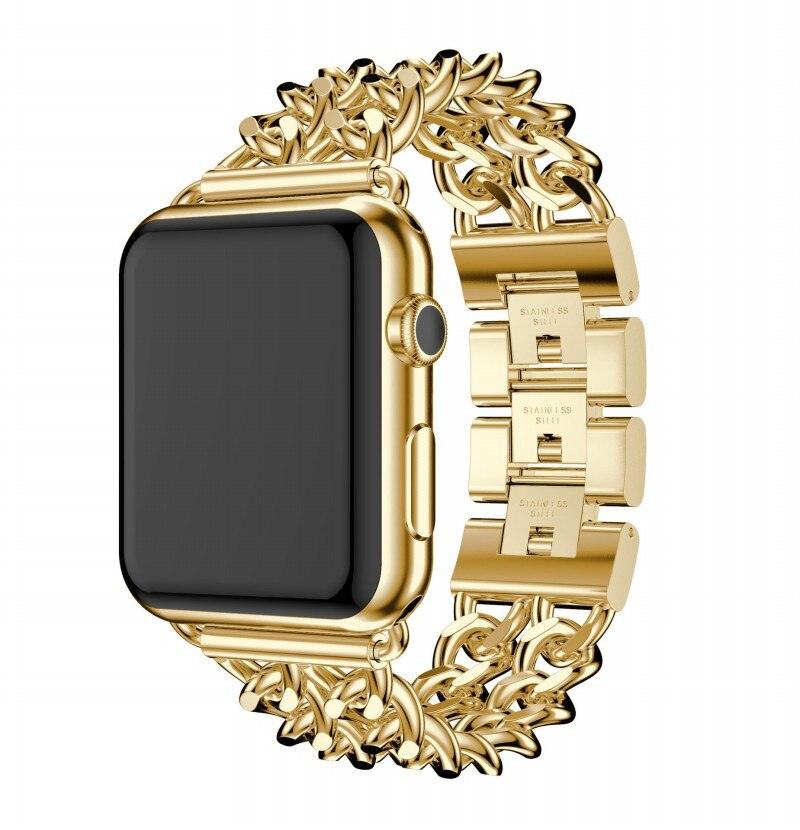 Stainless Steel Strap Apple Watch - arleathercraft