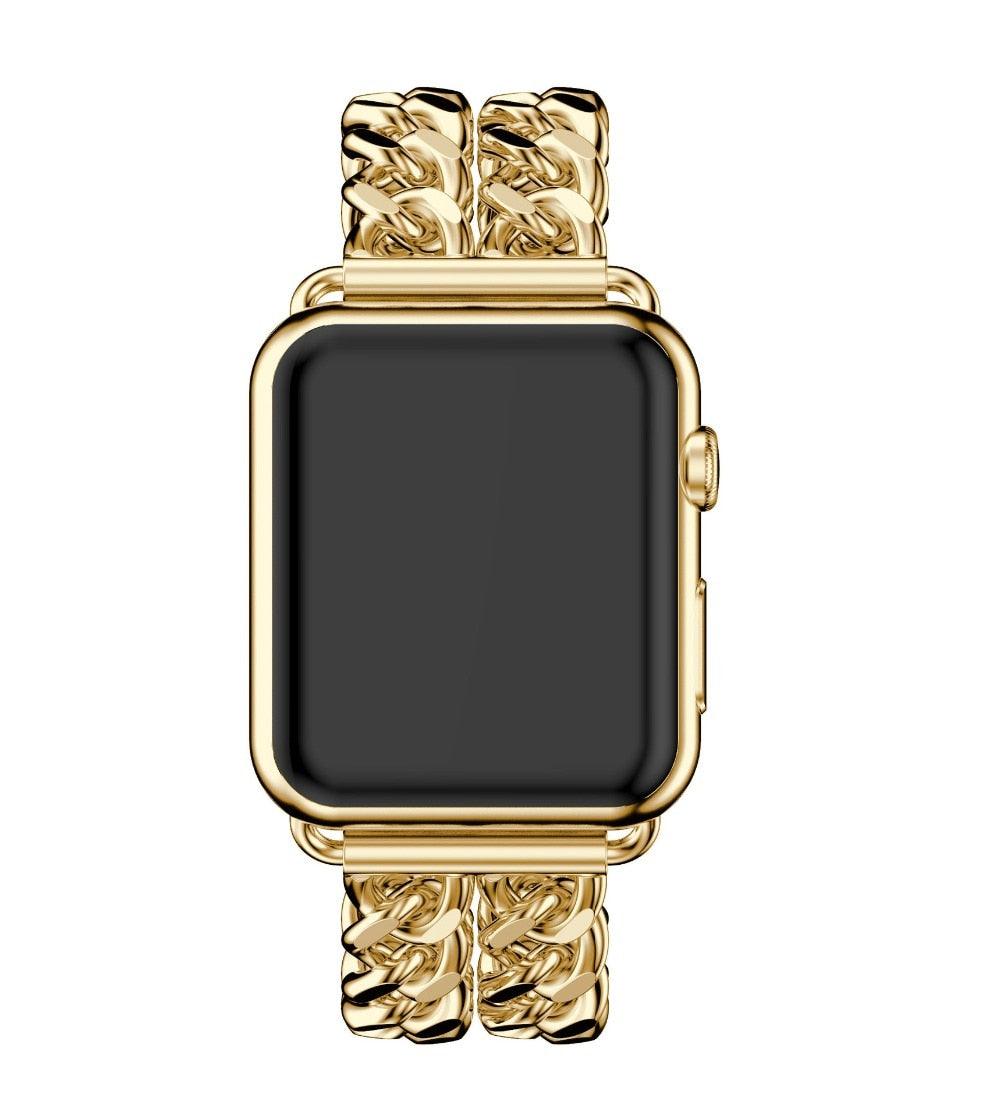 Stainless Steel Strap Apple Watch - arleathercraft