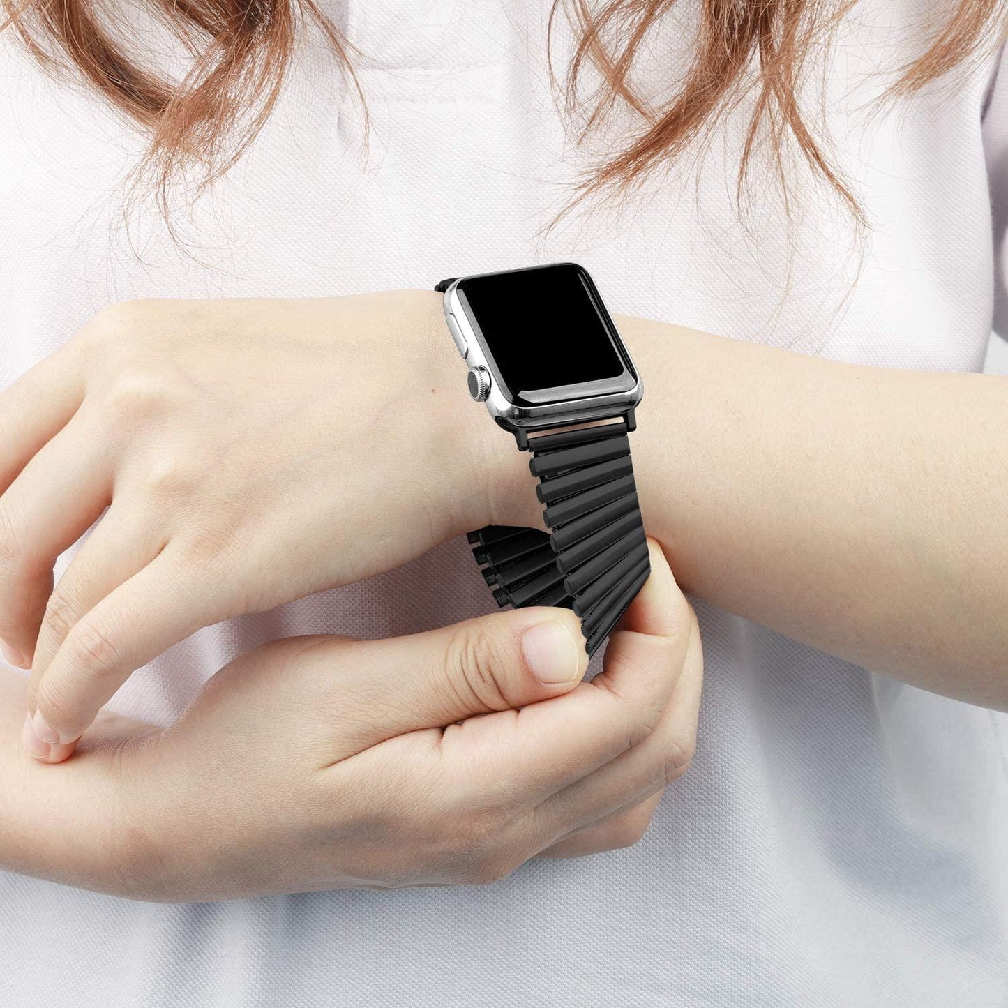 Stainless Steel Apple Watch Band - arleathercraft
