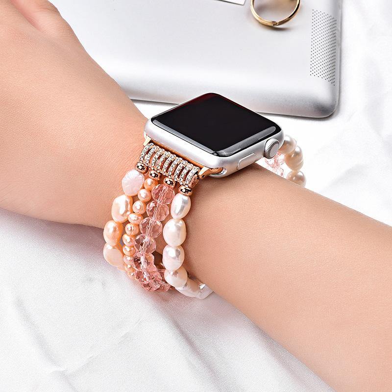 Pearl Apple Watch Band - arleathercraft