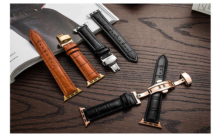 Genuine Leather Apple Watch Band - arleathercraft