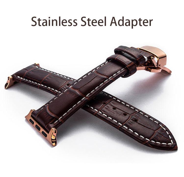 Genuine Leather Apple Watch Band - arleathercraft