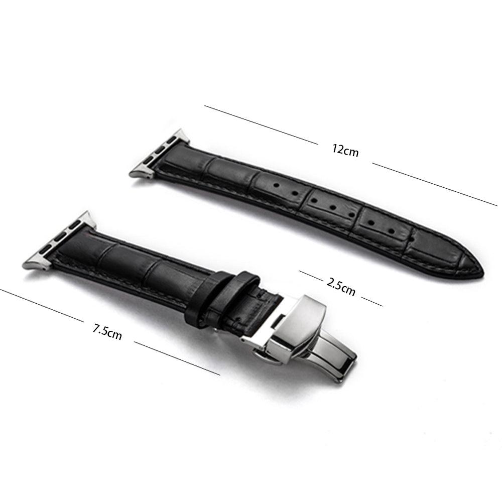 Genuine Leather Apple Watch Band - arleathercraft