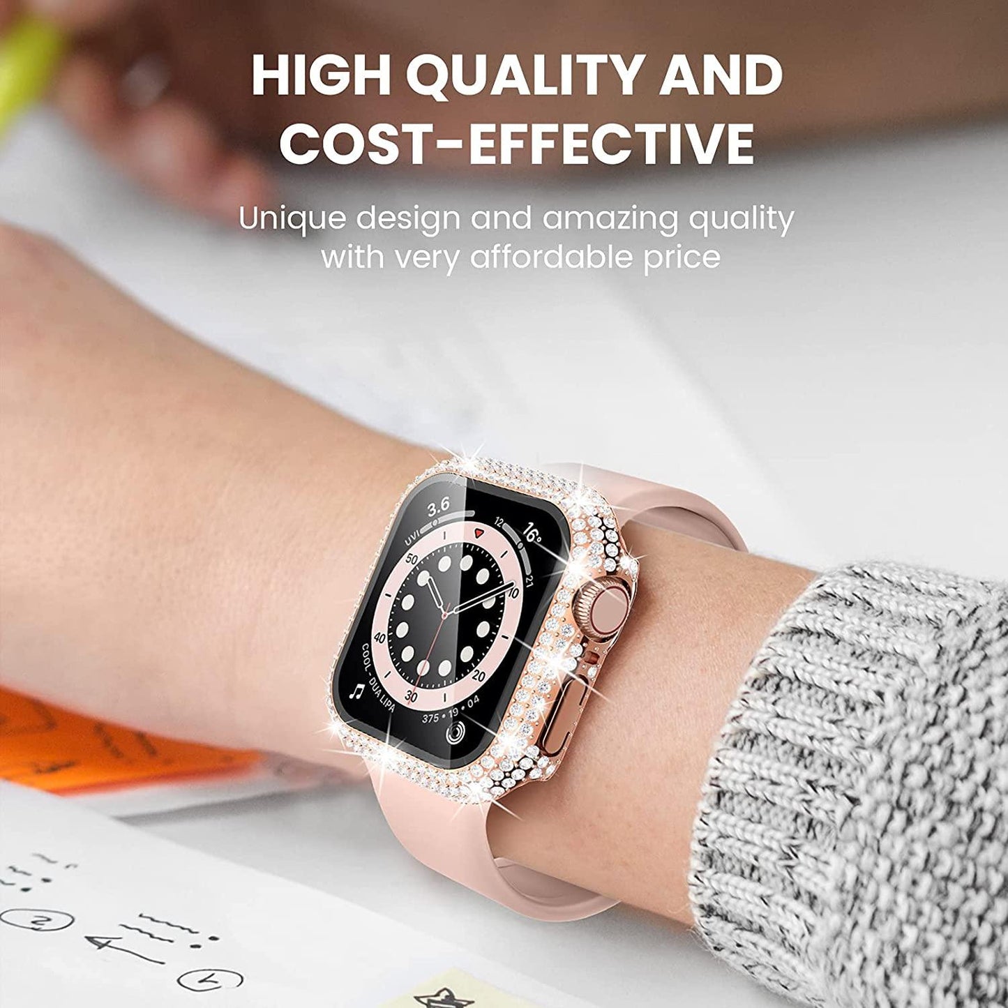 Diamond Apple Watch Case - arleathercraft