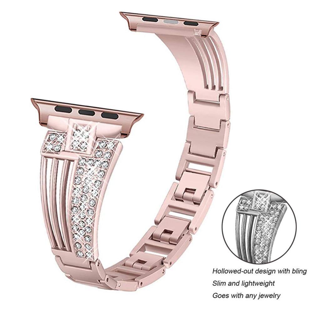Diamond Apple Watch Band - arleathercraft