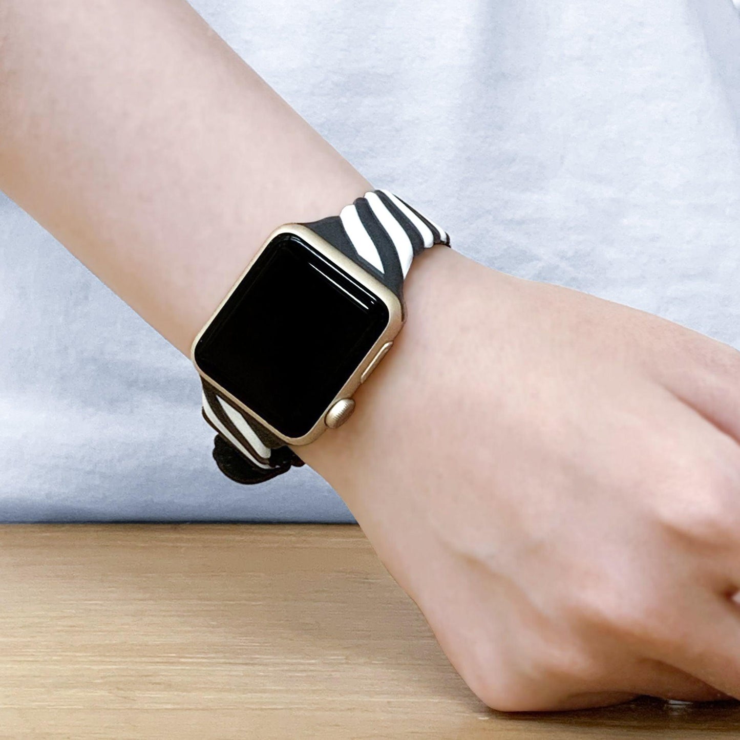 Rubber Rainbow Apple Watch Band - arleathercraft