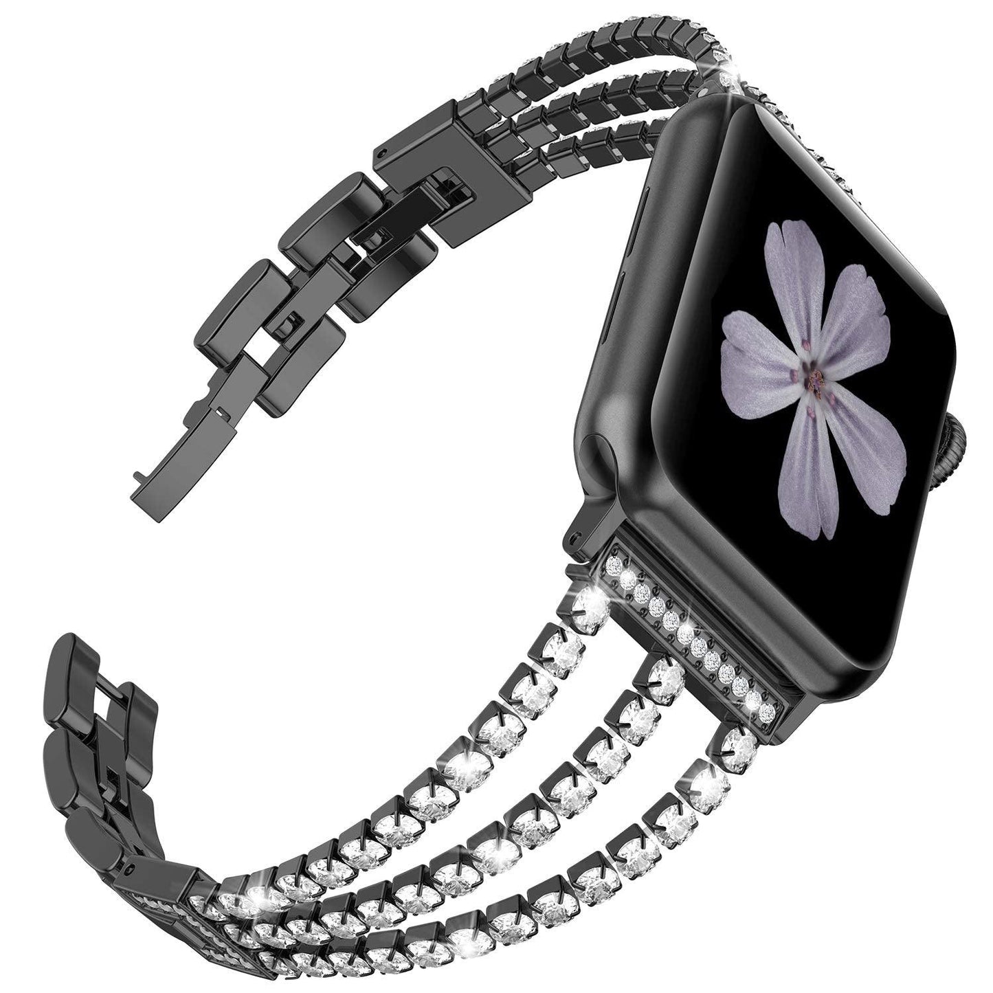 Diamond Apple Watch Band - arleathercraft