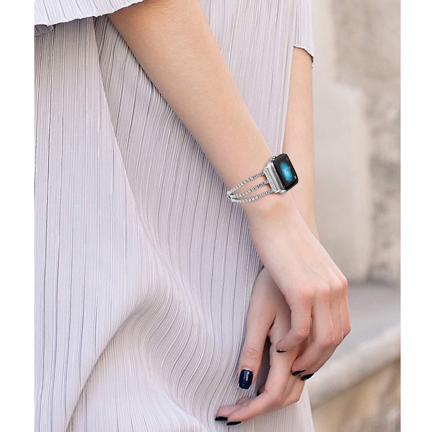 Diamond Apple Watch Band - arleathercraft