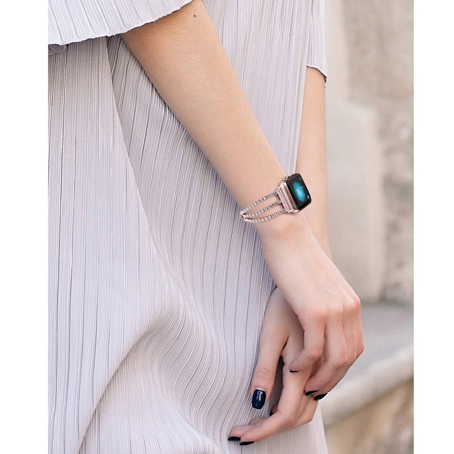Diamond Apple Watch Band - arleathercraft