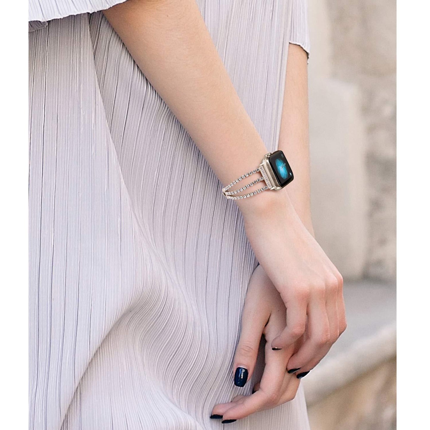 Diamond Apple Watch Band - arleathercraft