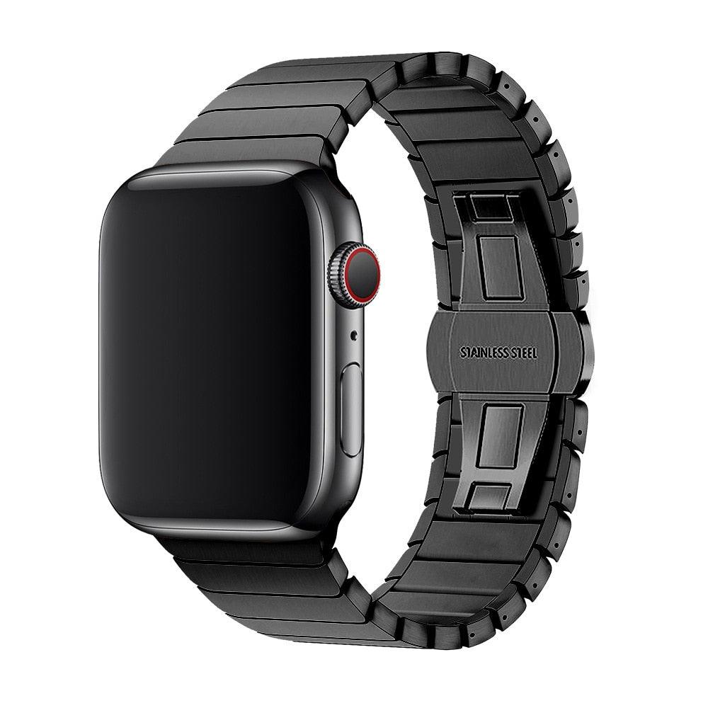 Stainless Steel Apple Watch Strap - arleathercraft