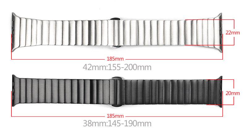 Stainless Steel Apple Watch Strap - arleathercraft