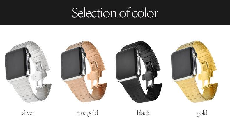 Stainless Steel Apple Watch Strap - arleathercraft