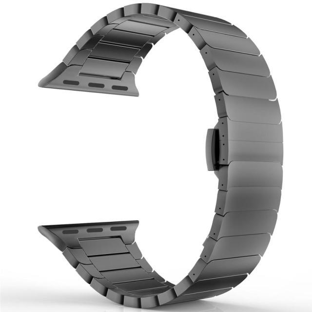 Stainless Steel Apple Watch Strap - arleathercraft