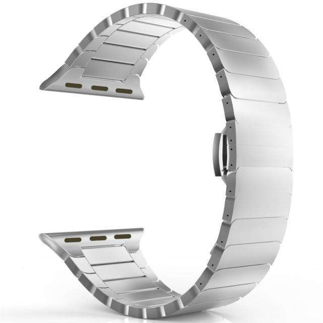 Stainless Steel Apple Watch Strap - arleathercraft