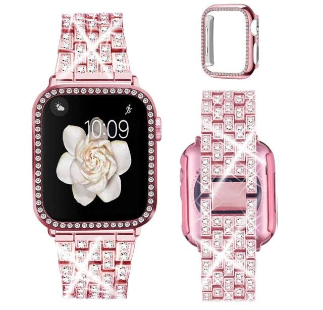 Stainless Steel Apple Watch Strap+Case - arleathercraft