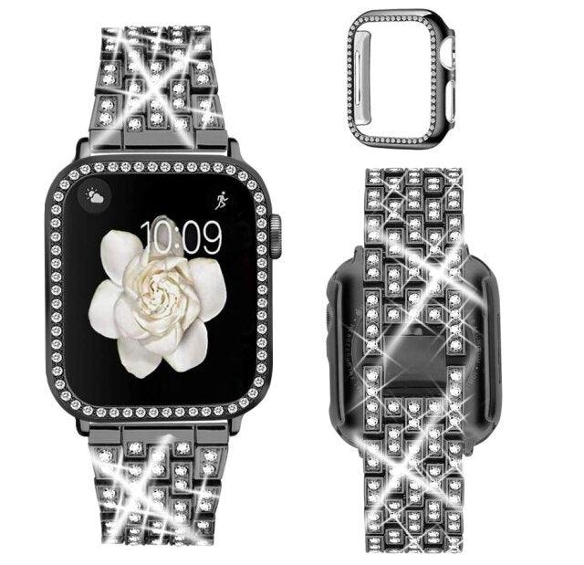 Stainless Steel Apple Watch Strap+Case - arleathercraft