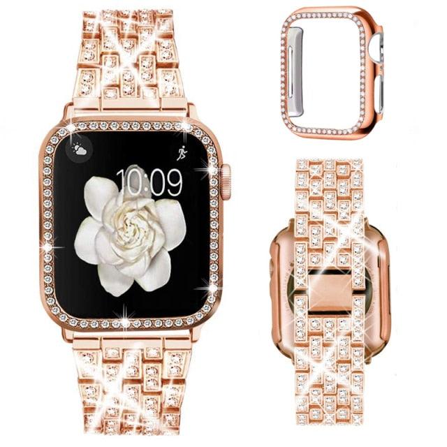 Stainless Steel Apple Watch Strap+Case - arleathercraft