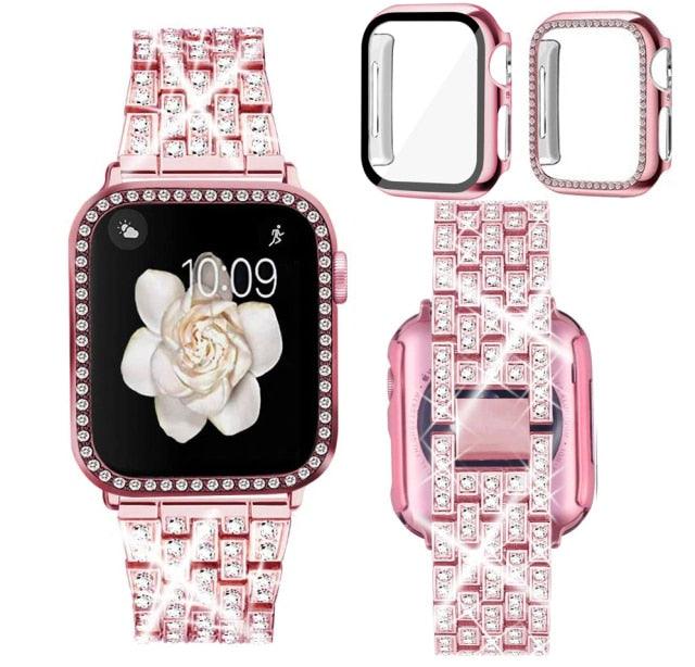 Stainless Steel Apple Watch Strap+Case - arleathercraft