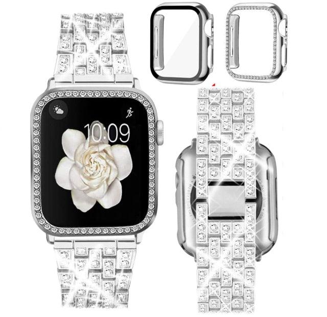 Stainless Steel Apple Watch Strap+Case - arleathercraft