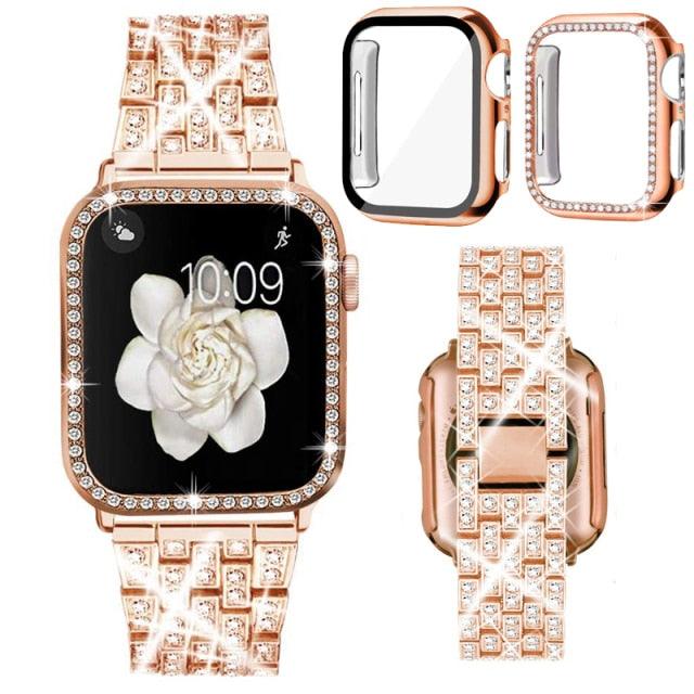 Stainless Steel Apple Watch Strap+Case - arleathercraft