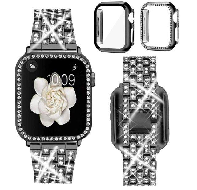 Stainless Steel Apple Watch Strap+Case - arleathercraft