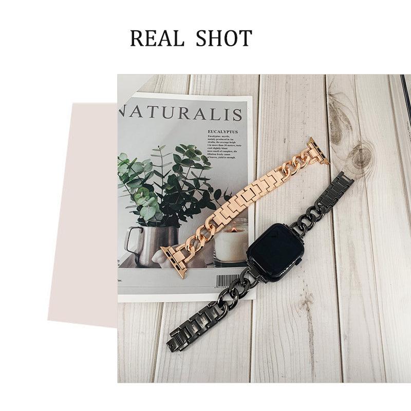 Stainless Steel Apple Watch Strap - arleathercraft