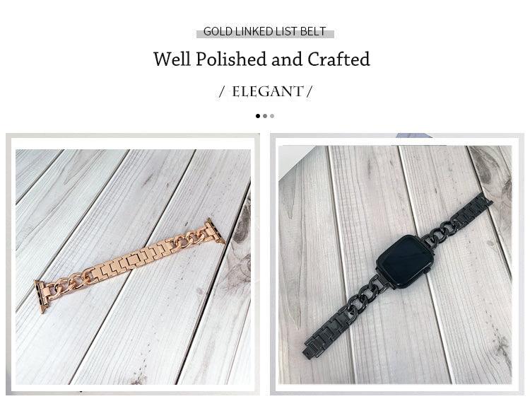 Stainless Steel Apple Watch Strap - arleathercraft