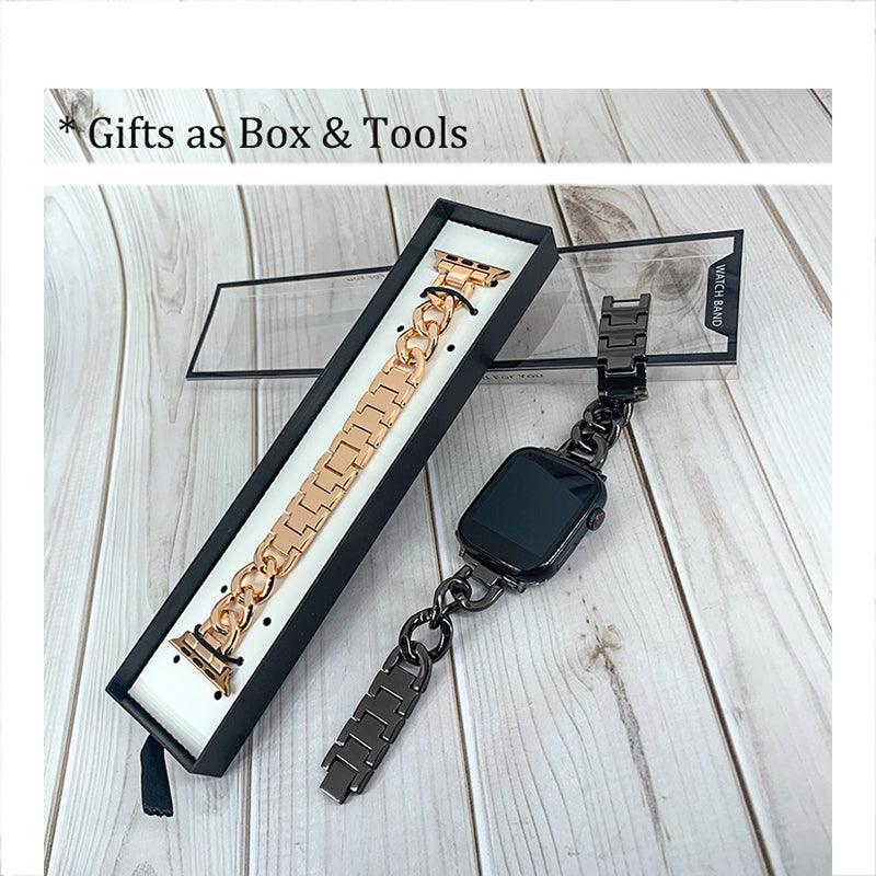 Stainless Steel Apple Watch Strap - arleathercraft