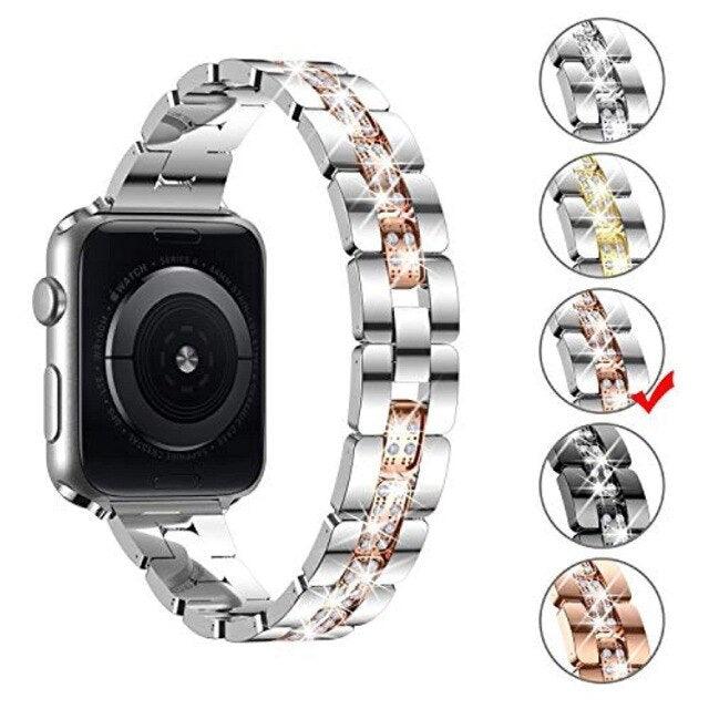 Stainless Steel Apple Watch Strap - arleathercraft