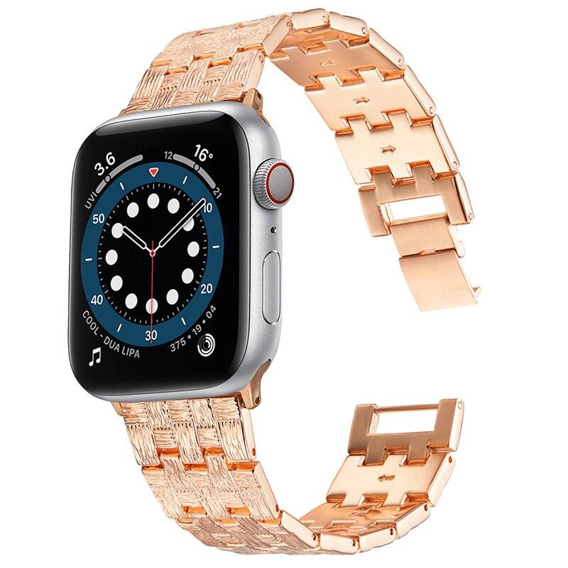 Stainless Steel Apple Watch Band - arleathercraft