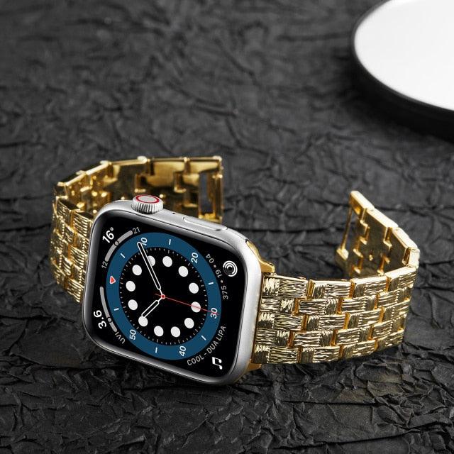 Stainless Steel Apple Watch Band - arleathercraft