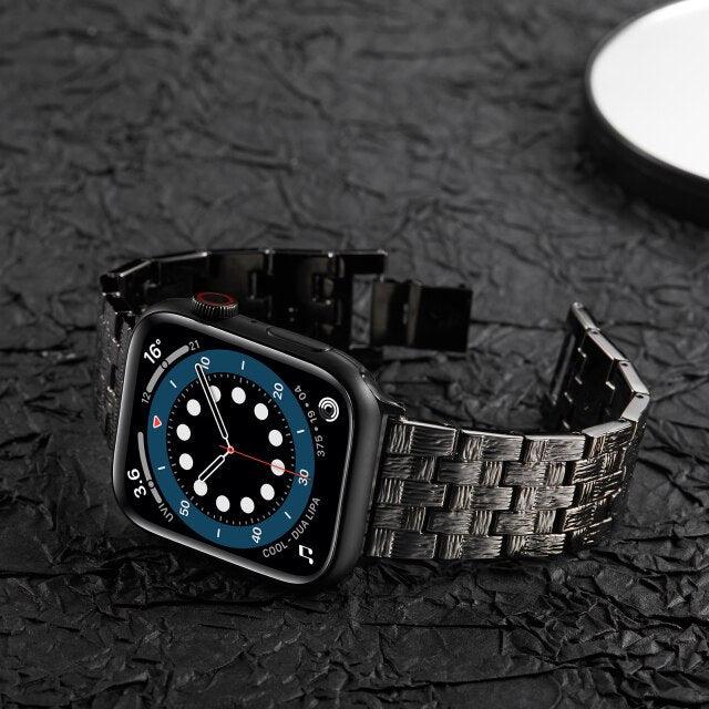 Stainless Steel Apple Watch Band - arleathercraft