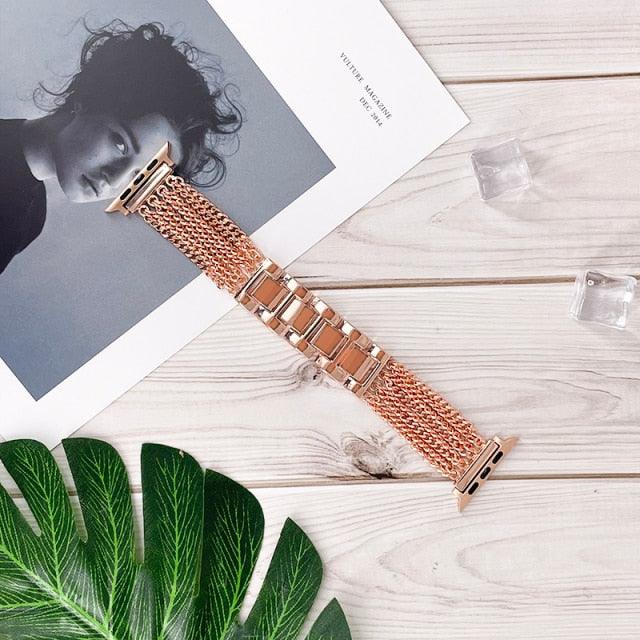Stainless Steel Apple Watch Band - arleathercraft