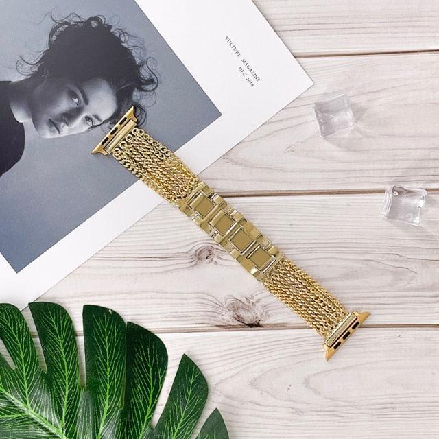Stainless Steel Apple Watch Band - arleathercraft