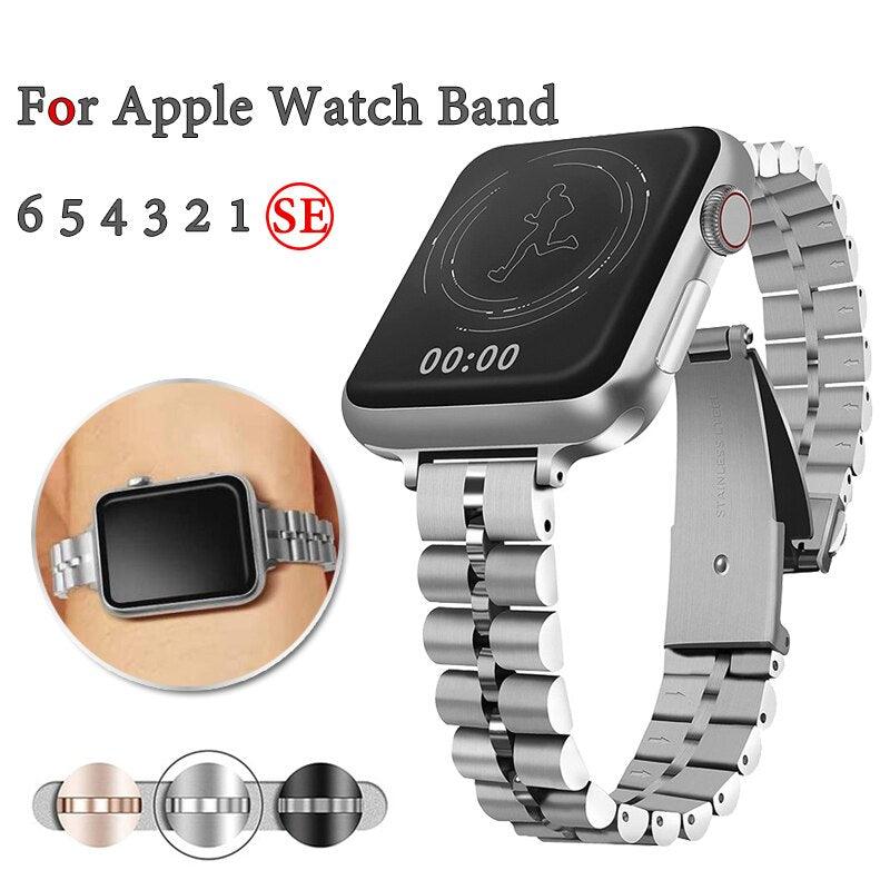 Stainless Steel Apple Watch Strap - arleathercraft