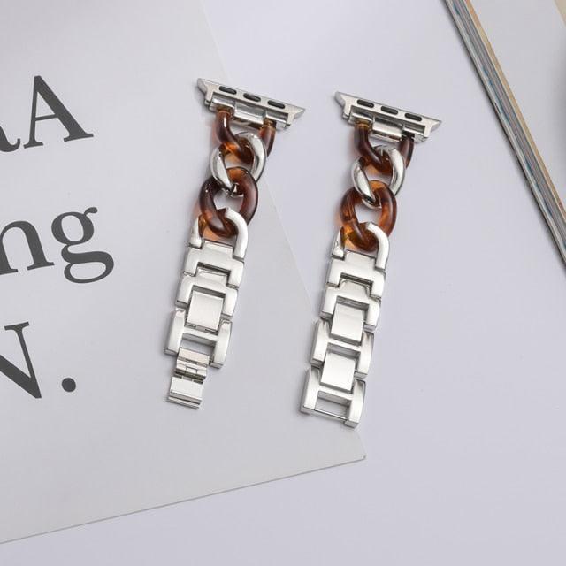 Stainless Steel Apple Watch Band - arleathercraft
