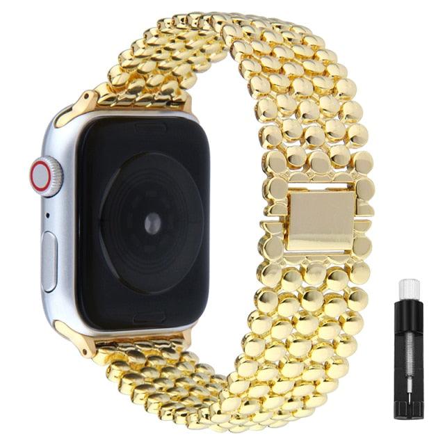 Stainless Steel Apple Watch Strap - arleathercraft