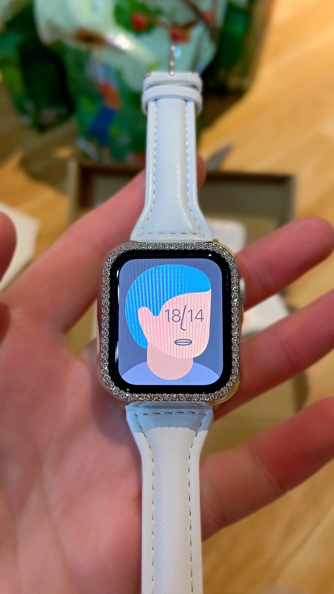 Diamond Apple Watch Case - arleathercraft