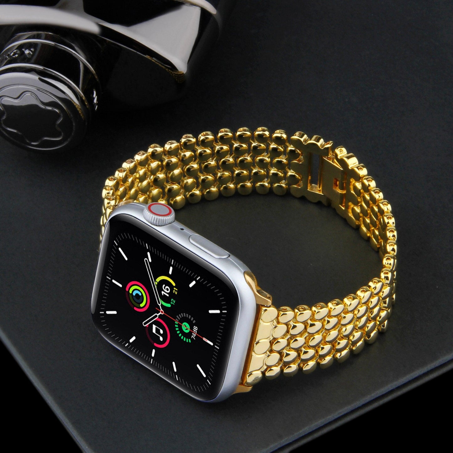 Chain Apple Watch band+Case - arleathercraft